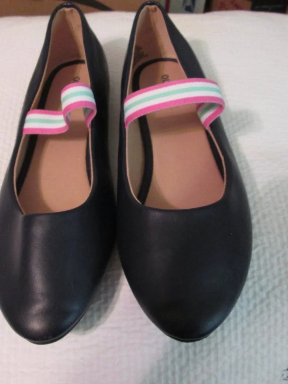 Old Navy Girl's Size 5 Navy Mary Jane Flats